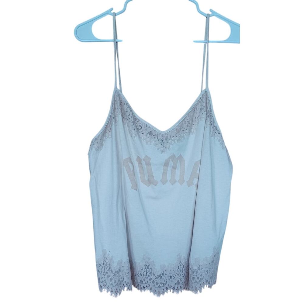 Fenty Puma by Rihanna Lacy Camisole Womens Large Ivory Color Adjustable Straps